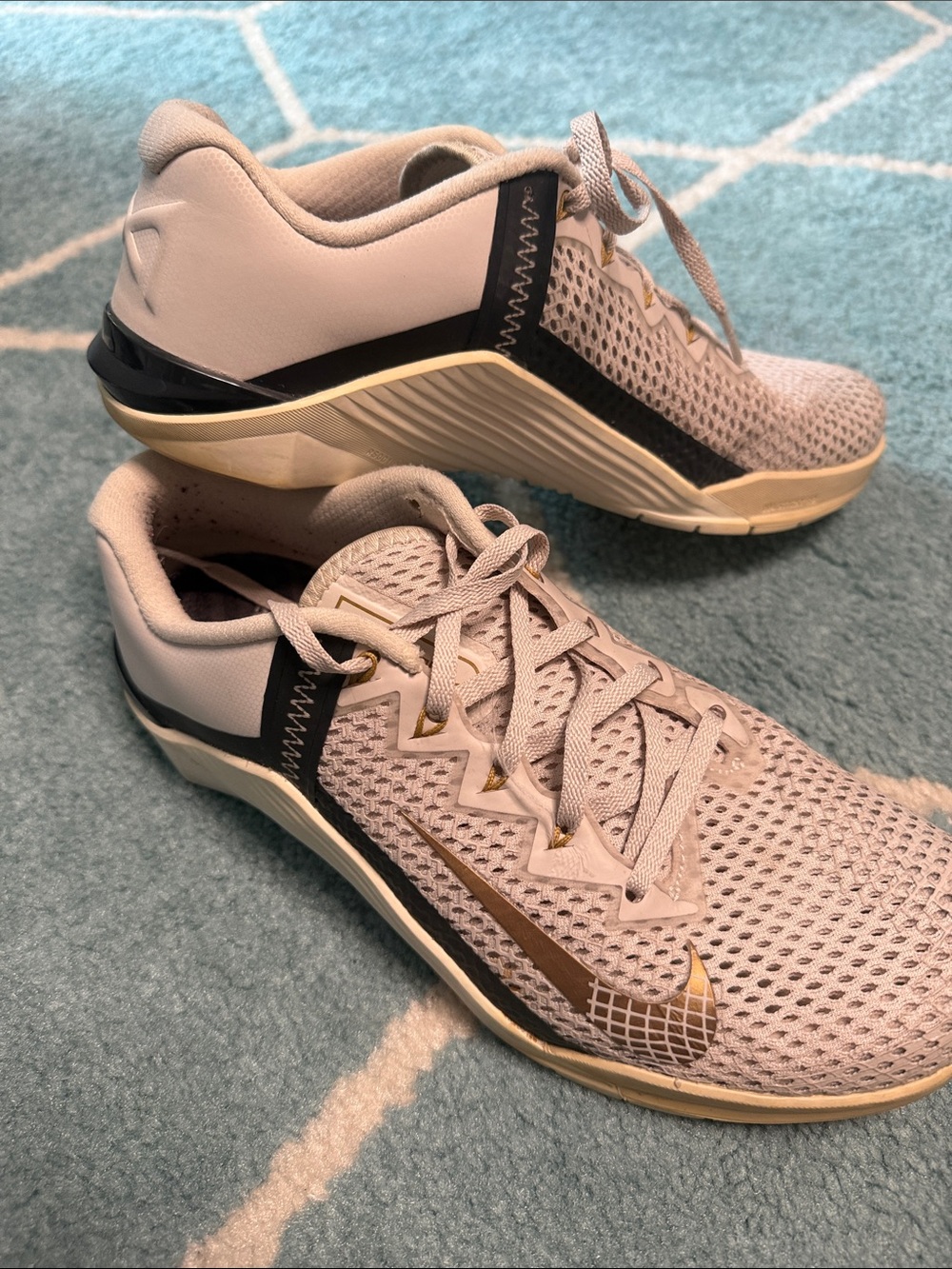 Women’s Nike Metacon Cross Fit Athletic Shoes - Beige size 10